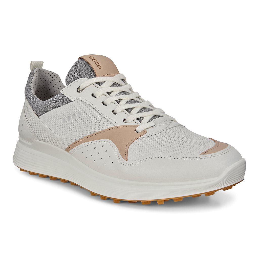 Ecco Golf S-Casual Mens Golf Shoes White Online - India SAC-265389